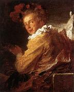 Jean Honore Fragonard Man Playing an Instrument oil painting on canvas